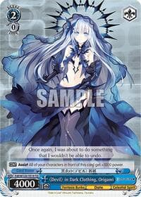 "Devil" in Dark Clothing, Origami (RRR) - Fujimi Fantasia Bunko Vol.2 - Weiss Schwarz card