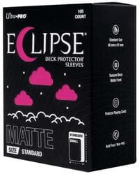 Eclipse Standard Matte Deck Protector Sleeves - Hot Pink (105-Pack) - Ultra Pro Card Sleeves - Card Sleeves card