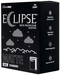 Eclipse Standard Matte Deck Protector Sleeves - Smoke Grey (105-Pack) - Ultra Pro Card Sleeves - Card Sleeves card