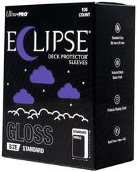 Eclipse Standard Gloss Deck Protector Sleeves - Royal Purple (105-Pack) - Ultra Pro Card Sleeves - Card Sleeves card