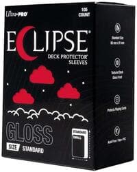 Eclipse Standard Gloss Deck Protector Sleeves - Apple Red (105-Pack) - Ultra Pro Card Sleeves - Card Sleeves card