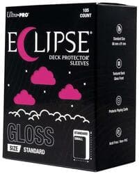 Eclipse Standard Gloss Deck Protector Sleeves - Hot Pink (105-Pack) - Ultra Pro Card Sleeves - Card Sleeves card