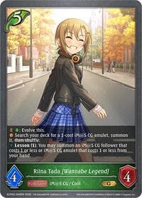 Riina Tada [Wannabe Legend] - ECP02: THE IDOLM@STER CINDERELLA GIRLS - Shadowverse: Evolve card