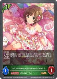 Miku Maekawa [Meownderful World] - ECP02: THE IDOLM@STER CINDERELLA GIRLS - Shadowverse: Evolve card