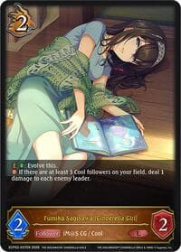 Fumika Sagisawa [Cinderella Girl] - ECP02: THE IDOLM@STER CINDERELLA GIRLS - Shadowverse: Evolve card