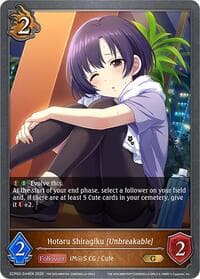 Hotaru Shiragiku [Unbreakable] - ECP02: THE IDOLM@STER CINDERELLA GIRLS - Shadowverse: Evolve card
