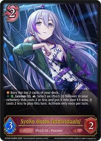 Syoko Hoshi [individuals] - ECP02: THE IDOLM@STER CINDERELLA GIRLS - Shadowverse: Evolve card