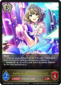 Kaede Takagaki [Cinderella Girl] - ECP02: THE IDOLM@STER CINDERELLA GIRLS - Shadowverse: Evolve card