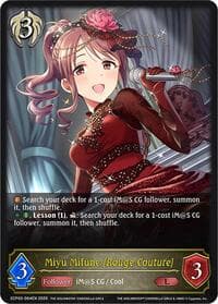 Miyu Mifune [Rouge Couture] - ECP02: THE IDOLM@STER CINDERELLA GIRLS - Shadowverse: Evolve card