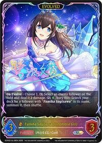 Fumika Sagisawa [Cinderella Girl] (Evolved) (SL) - ECP02: THE IDOLM@STER CINDERELLA GIRLS - Shadowverse: Evolve card