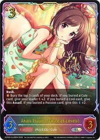 Akari Tsujino [Twice as Lovely] (SL) - ECP02: THE IDOLM@STER CINDERELLA GIRLS - Shadowverse: Evolve card