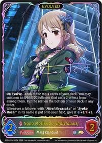 Nono Morikubo [individuals] (Evolved) (SL) - ECP02: THE IDOLM@STER CINDERELLA GIRLS - Shadowverse: Evolve card