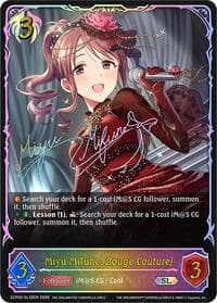 Miyu Mifune [Rouge Couture] (SL) - ECP02: THE IDOLM@STER CINDERELLA GIRLS - Shadowverse: Evolve card