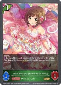 Miku Maekawa [Meownderful World] - P05EN (Foil) - ECP02: THE IDOLM@STER CINDERELLA GIRLS - Shadowverse: Evolve card
