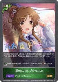 Blossoms' Advance - P06EN (Foil) - ECP02: THE IDOLM@STER CINDERELLA GIRLS - Shadowverse: Evolve card