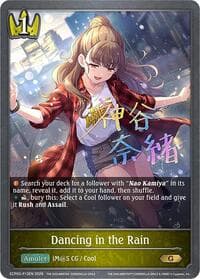 Dancing in the Rain - P13EN (Foil) - ECP02: THE IDOLM@STER CINDERELLA GIRLS - Shadowverse: Evolve card
