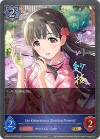 Sae Kobayakawa [Dancing Flowers] - P14EN (Foil) - ECP02: THE IDOLM@STER CINDERELLA GIRLS - Shadowverse: Evolve card