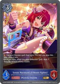 Tomoe Murakami [Crimson Fighter] - P20EN (Foil) - ECP02: THE IDOLM@STER CINDERELLA GIRLS - Shadowverse: Evolve card