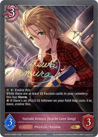 Natsuki Kimura [Scarlet Love Song] - P28EN (Foil) - ECP02: THE IDOLM@STER CINDERELLA GIRLS - Shadowverse: Evolve card
