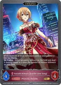 Natsuki Kimura [Scarlet Love Song] (Evolved) - P29EN (Foil) - ECP02: THE IDOLM@STER CINDERELLA GIRLS - Shadowverse: Evolve card