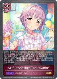 Self-Proclaimed Fan Favorite - P32EN (Foil) - ECP02: THE IDOLM@STER CINDERELLA GIRLS - Shadowverse: Evolve card