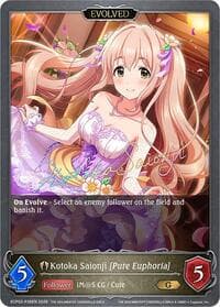 Kotoka Saionji [Pure Euphoria] (Evolved) - P36EN (Foil) - ECP02: THE IDOLM@STER CINDERELLA GIRLS - Shadowverse: Evolve card