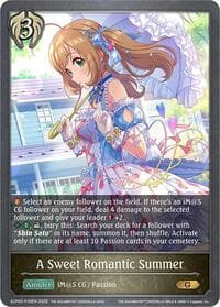 A Sweet Romantic Summer - P39EN (Foil) - ECP02: THE IDOLM@STER CINDERELLA GIRLS - Shadowverse: Evolve card