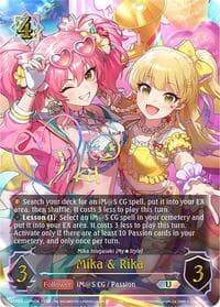 Mika & Rika (U) (a) - ECP02: THE IDOLM@STER CINDERELLA GIRLS - Shadowverse: Evolve card