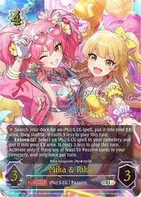 Mika & Rika (U) (b) - ECP02: THE IDOLM@STER CINDERELLA GIRLS - Shadowverse: Evolve card