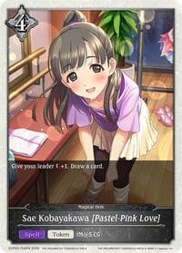 Sae Kobayakawa [Pastel-Pink Love] - ECP02: THE IDOLM@STER CINDERELLA GIRLS - Shadowverse: Evolve card