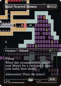 Rune-Scarred Demon - Secret Lair Drop Series - Magic: The Gathering card