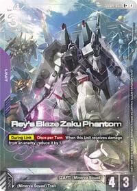 Rey's Blaze Zaku Phantom (R+) - Phantom Aria - Gundam Card Game card
