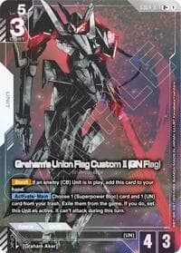 Graham's Union Flag Custom II (GN Flag) (R+) - Phantom Aria - Gundam Card Game card