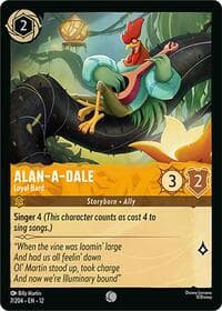 Alan-a-Dale - Loyal Bard - Wilds Unknown - Disney Lorcana card