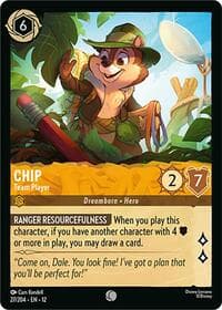 Chip - Team Player - Wilds Unknown - Disney Lorcana card