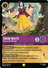 Snow White - Merry as the Morning (Foil) - Wilds Unknown - Disney Lorcana card