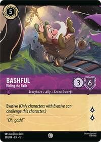 Bashful - Riding the Rails (Foil) - Wilds Unknown - Disney Lorcana card