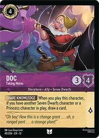 Doc - Taking Notes (Foil) - Wilds Unknown - Disney Lorcana card