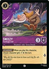 Sneezy - Startlingly Loud - Wilds Unknown - Disney Lorcana card