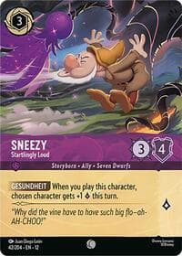 Sneezy - Startlingly Loud (Foil) - Wilds Unknown - Disney Lorcana card
