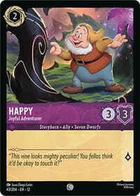 Happy - Joyful Adventurer - Wilds Unknown - Disney Lorcana card