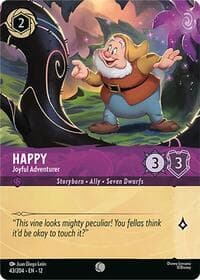 Happy - Joyful Adventurer (Foil) - Wilds Unknown - Disney Lorcana card