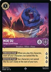 Mor'du - Savage Cursed Prince - Wilds Unknown - Disney Lorcana card
