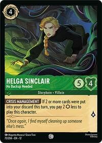 Helga Sinclair - No Backup Needed - Wilds Unknown - Disney Lorcana card