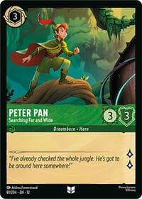 Peter Pan - Searching Far and Wide - Wilds Unknown - Disney Lorcana card
