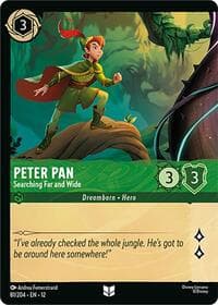 Peter Pan - Searching Far and Wide (Foil) - Wilds Unknown - Disney Lorcana card