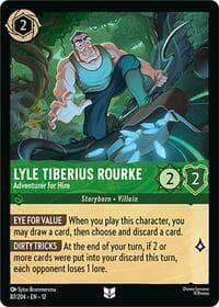 Lyle Tiberius Rourke - Adventurer for Hire - Wilds Unknown - Disney Lorcana card