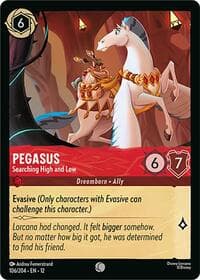 Pegasus - Searching High and Low - Wilds Unknown - Disney Lorcana card