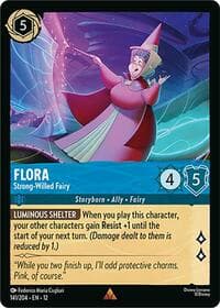 Flora - Strong-Willed Fairy - Wilds Unknown - Disney Lorcana card