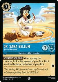 Dr. Sara Bellum - Head of Research - Wilds Unknown - Disney Lorcana card